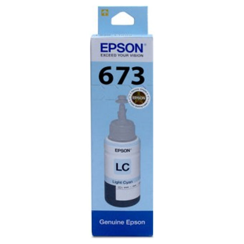 Epson 673 Light Cyan Ink Bottle 70ml T6735 