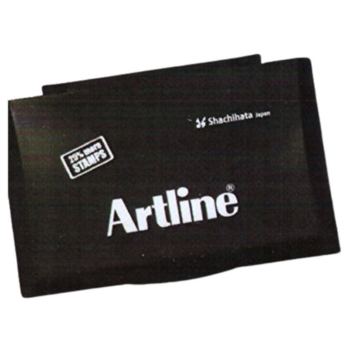 Artline Stamp Pad With Plastic Medium Black 