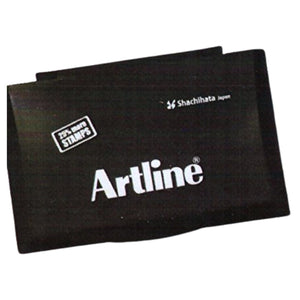Artline Stamp Pad With Plastic Medium Black 