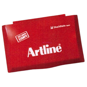 Artline Stamp Pad With Plastic Medium Red 