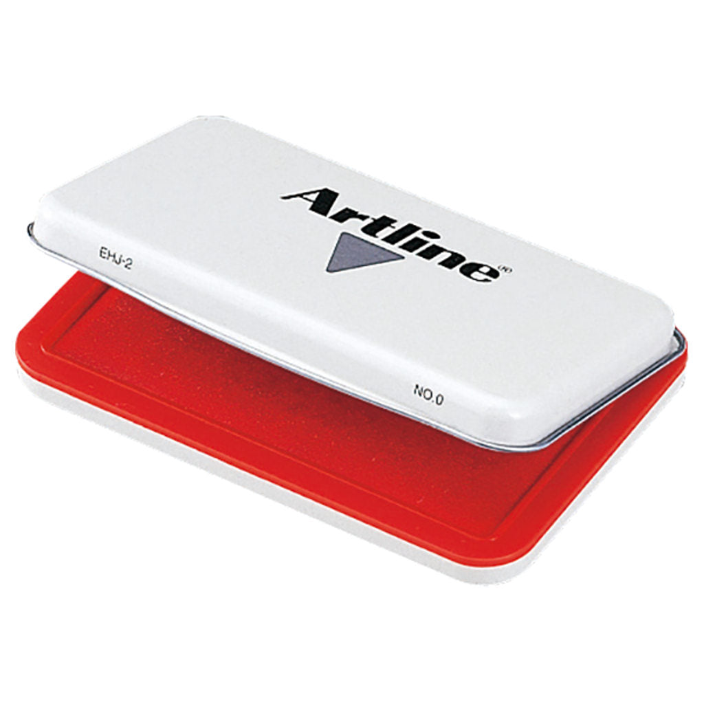 Artline Stamp Pad With Plastic Medium Red