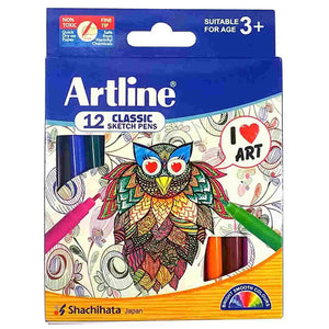Artline Sketch Pen Set Of 12 
