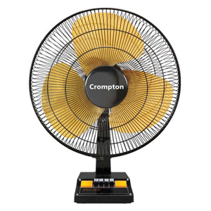 Crompton SDX Table Fan Black Gold 400mm 