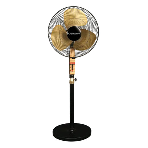 Crompton SDX Black Gold Pedestal Fan 400mm 