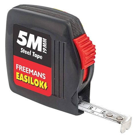 Freemans Easilok Measuring Steel Tape With Belt Clip ELC519 