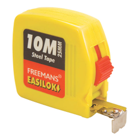 Freemans Easilok Measuring Steel Tape With Belt Clip ELC1025 