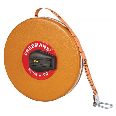 Freemans Metal Wired Leatherette Measuring Tape MW30 
