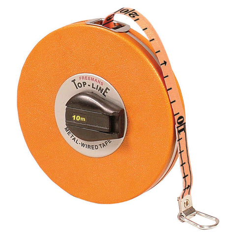 Freemans Top Line Metal Wired Measuring Tape MT10 