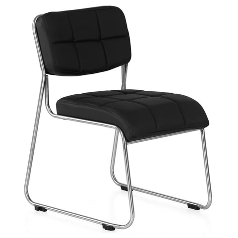 Nilkamal Contract 02 Without Arm Visitor Chair Black 