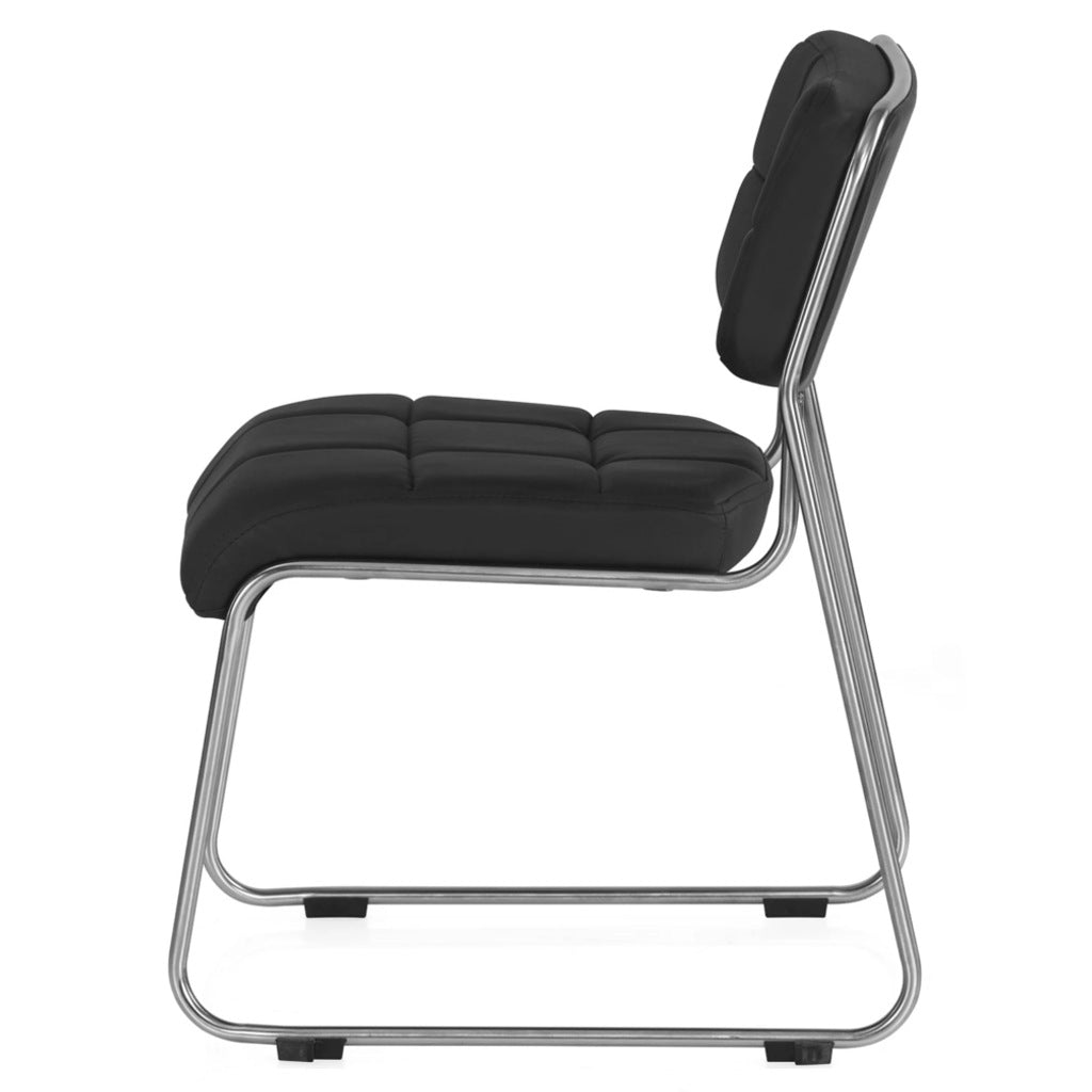 Nilkamal Contract 02 Without Arm Visitor Chair Black