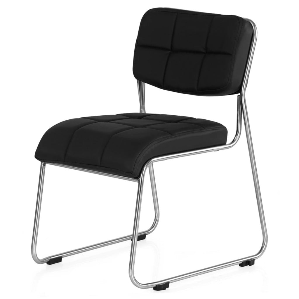 Nilkamal Contract 02 Without Arm Visitor Chair Black