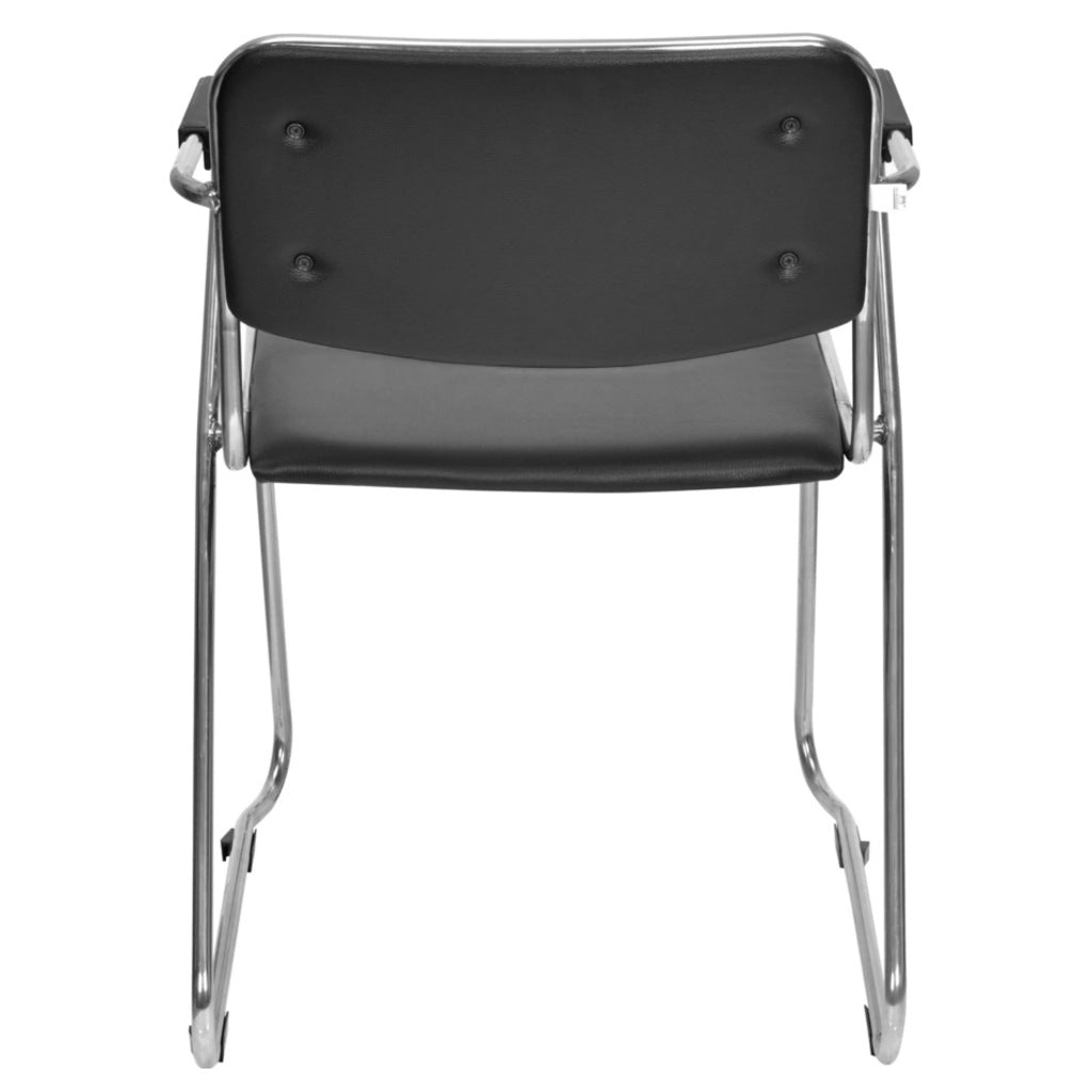 Nilkamal Contract 01 With Arm Visitor Chair Black