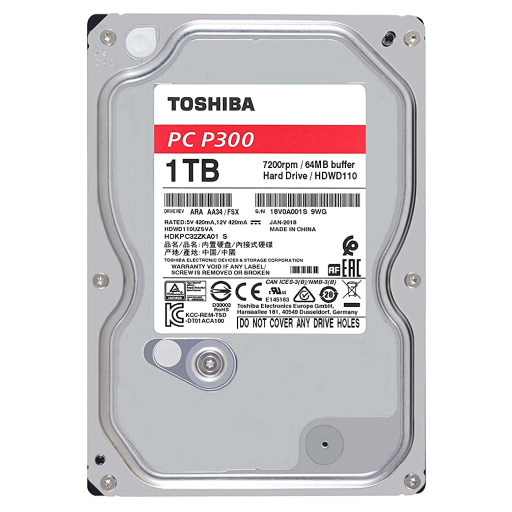 Toshiba Desktop Internal Hard Disk Drive 1TB 