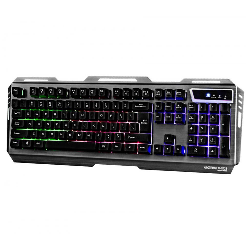 Zebronics Zeb Transformer Kit Gaming Keyboard and Mouse Combo With USB And Braided Cable