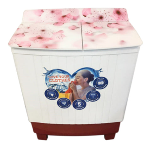 Hyundai Semi Automatic Full Toughened Glass Washing Machine 7kg HYS70DT 