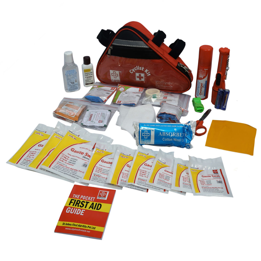 St.John's Cycling Care First Aid Kit  Nylon Bag SJF CCK