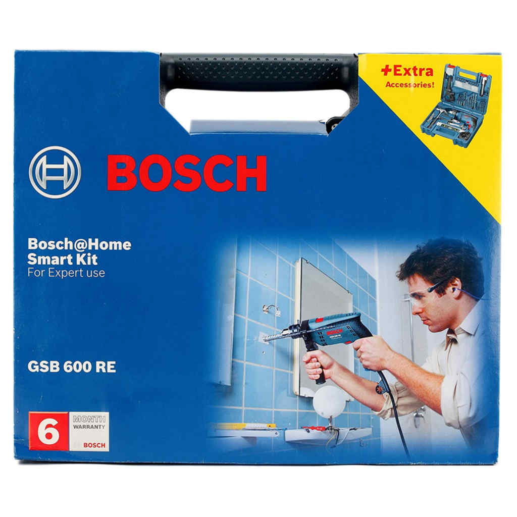 Bosch Drill Kit 13mm 600W GSB 600 RE