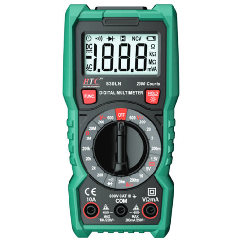 HTC Digital Multimeter 2000 Count DM-830LN 