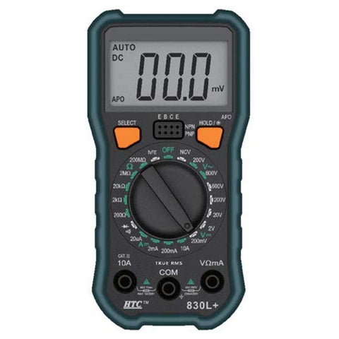 HTC Digital Multimeter 2000 Count DM-830L+ 