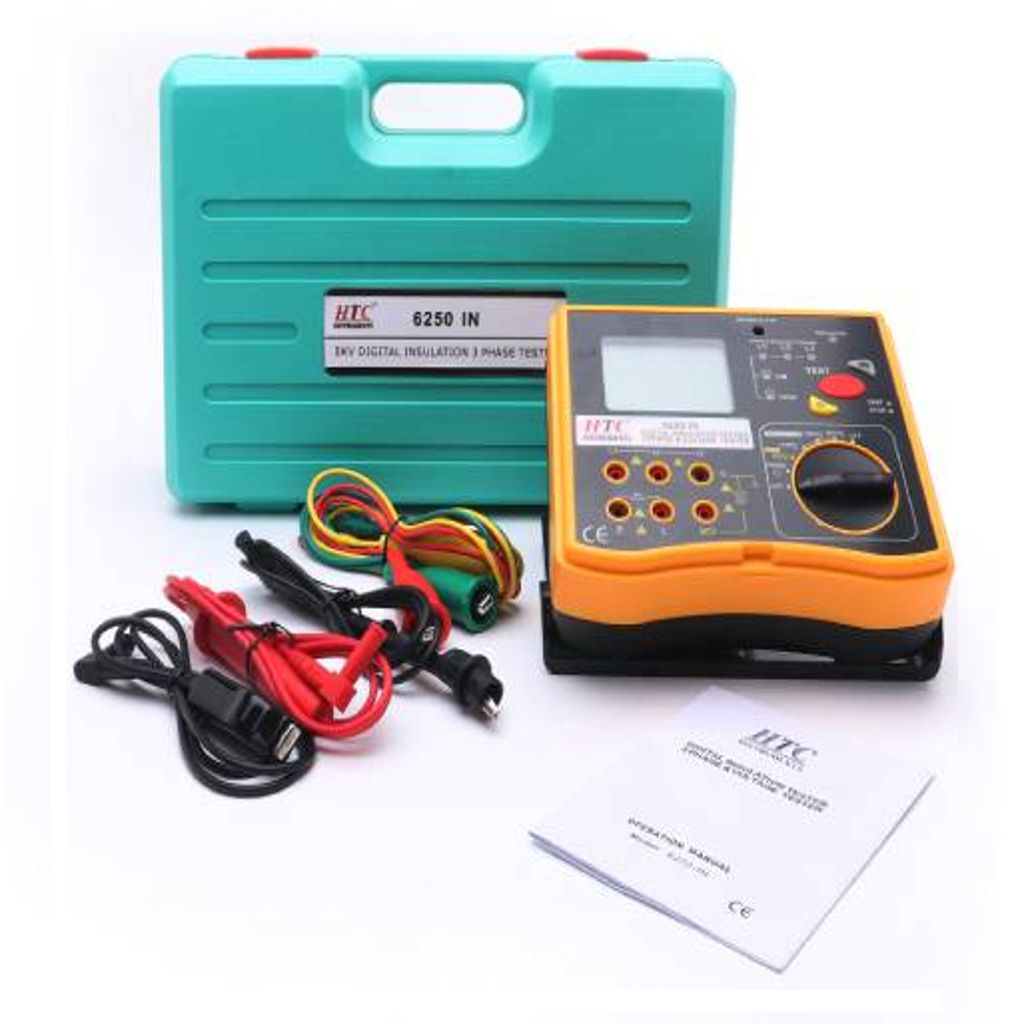 HTC Digital Insulation Tester 5kV-200GΩ 6250IN