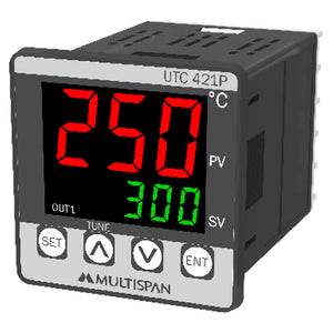 Multispan Temperature Controller Double Display 3 Digit UTC-421 P 