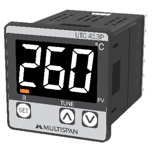 Multispan Temperature Controller Single Display 3 Digit UTC-413 P 