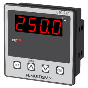 Multispan Temperature Controller Single Display 4 Digit UTC-214 P 