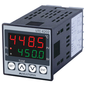 Multispan Temperature Controller Double Display 4 Digit UTC-4202 G 