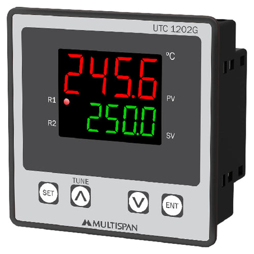 Multispan Temperature Controller Double Display 4 Digit UTC-1202 G 