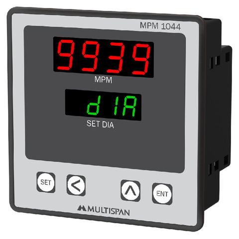 Multispan Rpm Meter Buy Multispan RPM Indicator 4 Digit 2 Relay RPM-1044 Online at ...