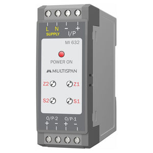 Multispan Signal Isolator With Single Input And Dual Output MI-632 