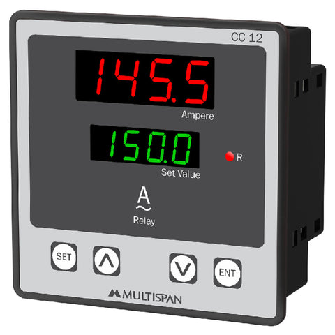 Multispan Current Controller Double Display CT Selectable 1 Relay CC-12 