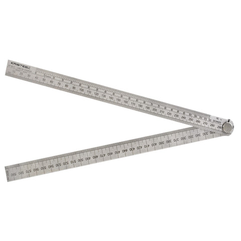 Kristeel Shinwa Folding Rule With Angle Calculation Chord 600 mm 1211 