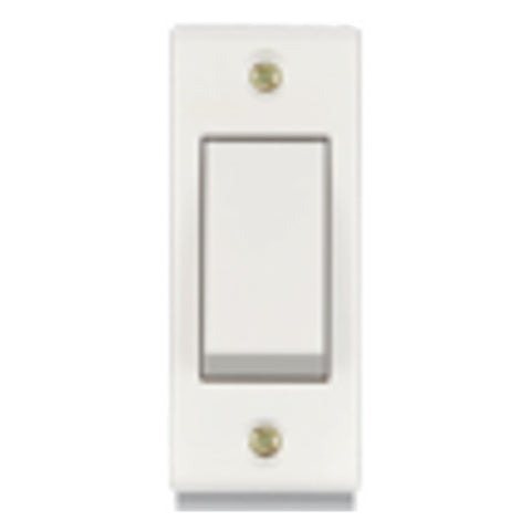 Anchor Penta PC Cherry 6A 1 Way Switch Urea Back White 14126 