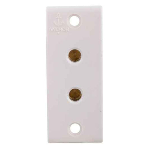 Anchor Penta PC 6A 2 Pin Without Shutter Socket White 14313 