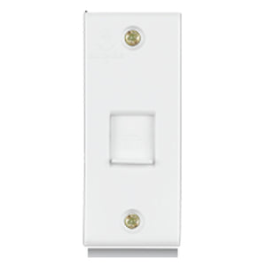 Anchor Penta PC Mini Telephone Jack With Shutter White 14602 