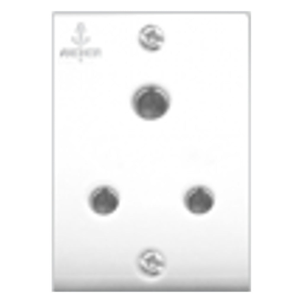 Buy Anchor Penta Urea 6A 3 Pin Socket White 38342 Online at Bestomart ...