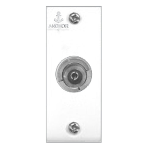 Anchor Penta Urea TV Antenna Outlet White 