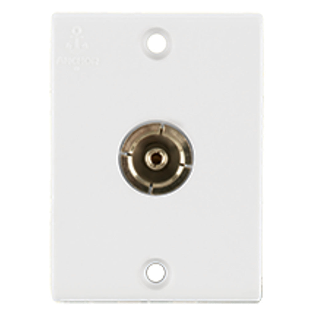 Anchor Penta Urea TV Antenna Outlet White