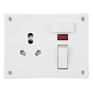 Anchor Penta Urea 6A/16A Neo Capton 5-In-1 With 4 Fixing Holes White 38590 