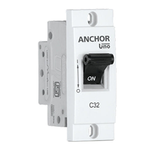 Anchor UNO Single Pole C Mini MCB White 