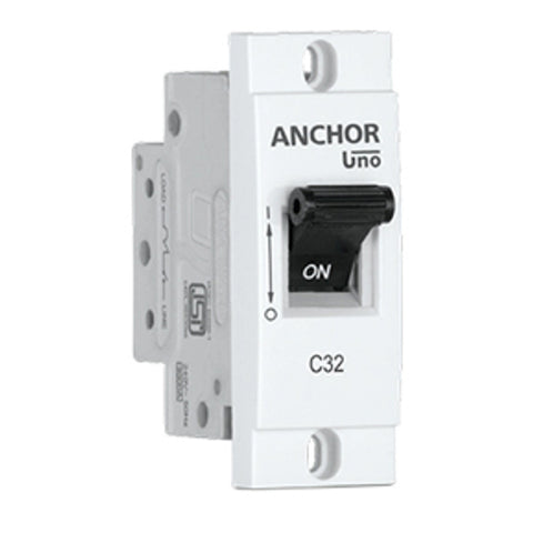 Anchor UNO Single Pole C Mini MCB White 