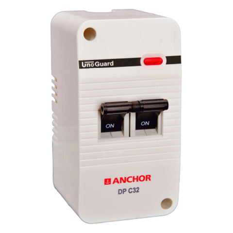 Anchor UNO Guard Mini Double Pole MCB With Enclosure 