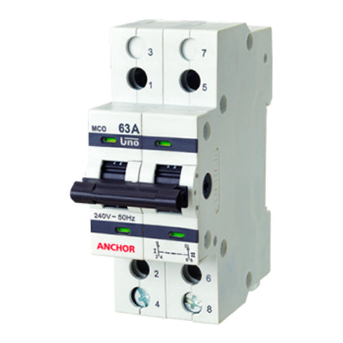 Anchor UNO MCB Changeover Switch 2 Poles 
