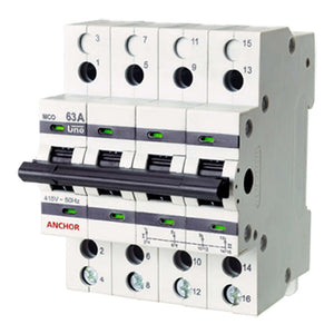 Anchor UNO MCB Changeover Switch 4 Poles 