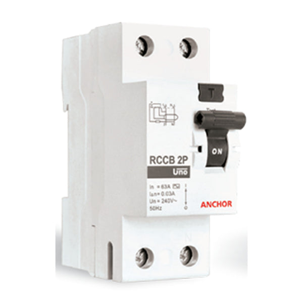 Buy Anchor UNO Residual Current Circuit Breaker (RCCB) 2 Poles Online ...