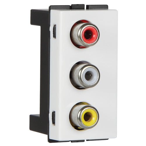 Crabtree Signia RCA Socket For Data Transmission White ACWKPXW001 