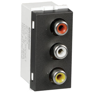 Crabtree Signia RCA Socket For Data Transmission Grey ACWKPXW001 