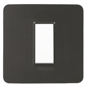 Crabtree Signia Modular Combined Front Plates Grey 