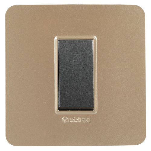 Crabtree Signia Modular Combined Front Plates Gold 1-6Module 